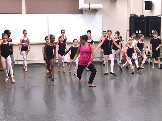 Image of young dancers from Summer I Program